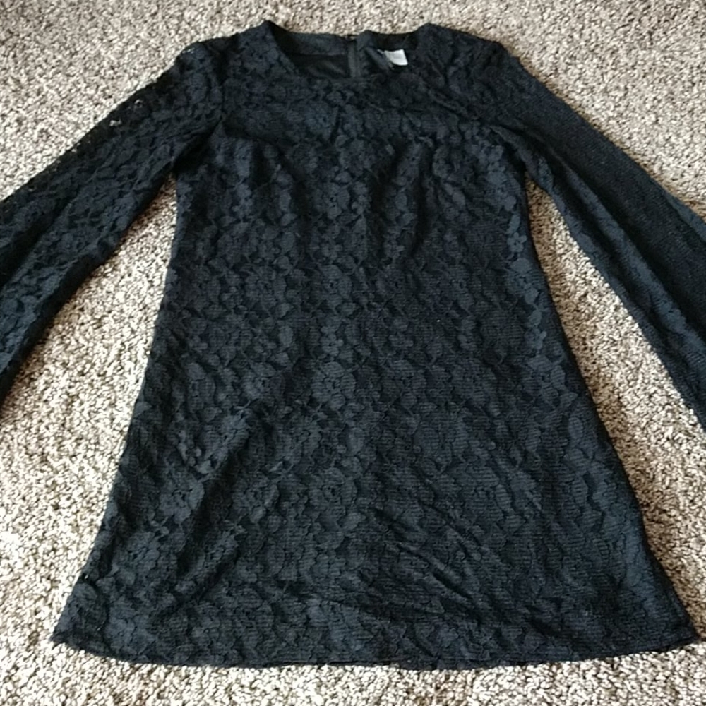H & M Divided black lace dress, size 2